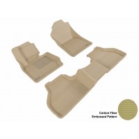 2011 - 2013 BMW X3 (F25) Custom-fit Tan 3D Digital Molded Mats (1st row and 2nd row only)