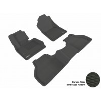 2011 - 2013 BMW X3 (F25) Custom-fit Black 3D Digital Molded Mats (1st row and 2nd row only)