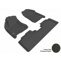 2010 - 2013 Cadillac SRX Custom-fit Black 3D Digital Molded Mats (1st row and 2nd row only)