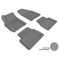 2007 - 2011 Chevrolet Aveo Custom-fit Gray 3D Digital Molded Mats (1st row and 2nd row only)
