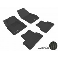2011 - 2013 Chevrolet Cruze Custom-fit Black 3D Digital Molded Mats (1st row and 2nd row only)