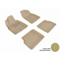 2006 - 2011 Chevrolet HHR Custom-fit Tan 3D Digital Molded Mats (1st row and 2nd row only)