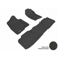 2007 - 2013 Chevrolet Tahoe Custom-fit Black 3D Digital Molded Mats (1st row and 2nd row only)