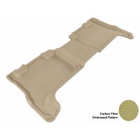 2004 - 2012 Chevrolet Colorado Crew Cab Custom-fit Tan 3D Digital Molded Mats (2nd row only)