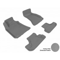 2008 - 2013 Dodge Challenger Custom-fit Gray 3D Digital Molded Mats (1st row and 2nd row only)