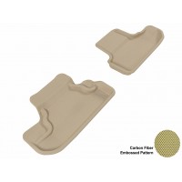 2008 - 2013 Dodge Challenger Custom-fit Tan 3D Digital Molded Mats (2nd row only)