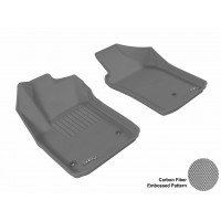 2012 - 2013 Fiat 500 Custom-fit Gray 3D Digital Molded Mats (1st row only)