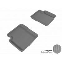 2012 - 2013 Fiat 500 Custom-fit Gray 3D Digital Molded Mats (2nd row only)