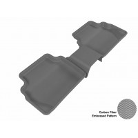 2011 - 2013 Ford Fiesta Hatchback Custom-fit Gray 3D Digital Molded Mats (2nd row only)
