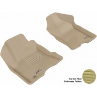 2008 - 2011 Ford Focus Custom-fit Tan 3D Digital Molded Mats (1st row only)