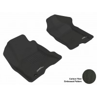 2008 - 2011 Ford Focus Custom-fit Black 3D Digital Molded Mats (1st row only)