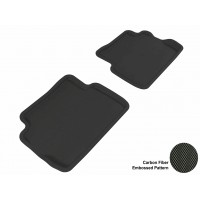 2008 - 2011 Ford Focus Custom-fit Black 3D Digital Molded Mats (2nd row only)