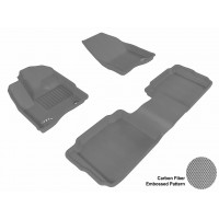 2010 - 2013 Ford Taurus Custom-fit Gray 3D Digital Molded Mats (1st row and 2nd row only)