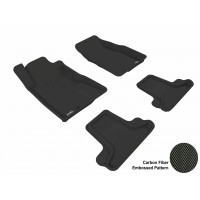 2005 - 2009 Ford Mustang Custom-fit Black 3D Digital Molded Mats (1st row and 2nd row only)