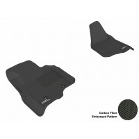 2011 - 2013 Ford F-250/350/450 SD Spr/Crew Cab Custom-fit Black 3D Digital Molded Mats (1st row only)