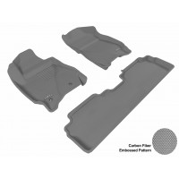 2011 - 2012 Ford Escape Custom-fit Gray 3D Digital Molded Mats (1st row and 2nd row only)
