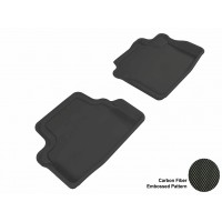 2008 - 2012 Honda Accord Coupe Custom-fit Black 3D Digital Molded Mats (2nd row only)