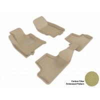 2008 - 2013 Infiniti EX35 Custom-fit Tan 3D Digital Molded Mats (1st row and 2nd row only)