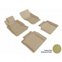 2011 - 2013 Infiniti M37 Custom-fit Tan 3D Digital Molded Mats (1st row and 2nd row only)