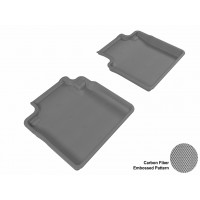 2011 - 2013 Infiniti M37 Custom-fit Gray 3D Digital Molded Mats (2nd row only)