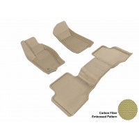 2005 - 2010 Jeep Grand Cherokee Custom-fit Tan 3D Digital Molded Mats (1st row and 2nd row only)