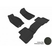 2005 - 2010 Jeep Grand Cherokee Custom-fit Black 3D Digital Molded Mats (1st row and 2nd row only)