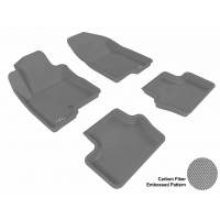 2007 - 2013 Jeep Compass Custom-fit Gray 3D Digital Molded Mats (1st row and 2nd row only)