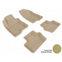 2007 - 2013 Jeep Compass Custom-fit Tan 3D Digital Molded Mats (1st row and 2nd row only)
