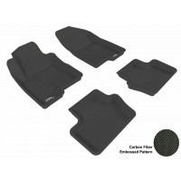 2007 - 2013 Jeep Compass Custom-fit Black 3D Digital Molded Mats (1st row and 2nd row only)