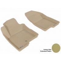 2007 - 2013 Jeep Compass Custom-fit Tan 3D Digital Molded Mats (1st row only)