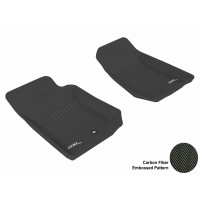 2007 - 2013 Jeep Wrangler Unlimited Custom-fit Black 3D Digital Molded Mats (1st row only)