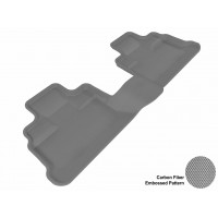 2007 - 2013 Jeep Wrangler Unlimited Custom-fit Gray 3D Digital Molded Mats (2nd row only)