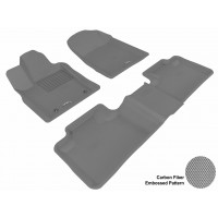 2011 - 2013 Jeep Grand Cherokee Custom-fit Gray 3D Digital Molded Mats (1st row and 2nd row only)
