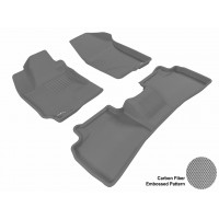 2010 - 2013 Kia Forte Sdn/Hb Custom-fit Gray 3D Digital Molded Mats (1st row and 2nd row only)