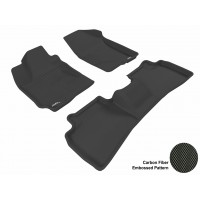 2010 - 2013 Kia Forte Sdn/Hb Custom-fit Black 3D Digital Molded Mats (1st row and 2nd row only)