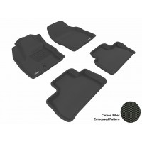 2007 - 2013 Land Rover LR2 Custom-fit Black 3D Digital Molded Mats (1st row and 2nd row only)