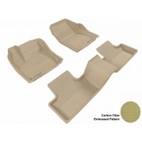 2012 - 2013 Land Rover Range Rover Evoque Custom-fit Tan 3D Digital Molded Mats (1st row and 2nd row only)