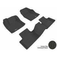 2012 - 2013 Land Rover Range Rover Evoque Custom-fit Black 3D Digital Molded Mats (1st row and 2nd row only)