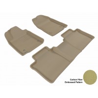 2007 - 2012 Lexus ES350 Custom-fit Tan 3D Digital Molded Mats (1st row and 2nd row only)