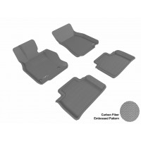2008 - 2011 Lexus LS600HL Custom-fit Gray 3D Digital Molded Mats (1st row and 2nd row only)