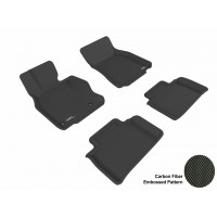 2008 - 2011 Lexus LS600HL Custom-fit Black 3D Digital Molded Mats (1st row and 2nd row only)