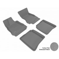 2007 - 2013 Mercedes Benz S-Class (W221) Custom-fit Gray 3D Digital Molded Mats (1st row and 2nd row only)
