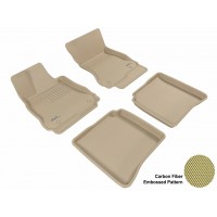 2007 - 2013 Mercedes Benz S-Class (W221) Custom-fit Tan 3D Digital Molded Mats (1st row and 2nd row only)