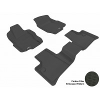 2006 - 2011 Mercedes Benz ML-Class (W164) Custom-fit Black 3D Digital Molded Mats (1st row and 2nd row only)
