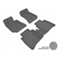 2010 - 2013 Mercedes Benz E-Class (W212) Sdn Custom-fit Gray 3D Digital Molded Mats (1st row and 2nd row only)