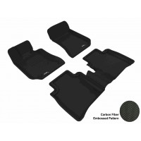 2010 - 2013 Mercedes Benz E-Class (W212) Sdn Custom-fit Black 3D Digital Molded Mats (1st row and 2nd row only)