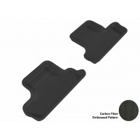 2007 - 2013 Mini Cooper-S Convertible Custom-fit Black 3D Digital Molded Mats (2nd row only)