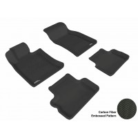 2008 - 2013 Mini Clubman Custom-fit Black 3D Digital Molded Mats (1st row and 2nd row only)