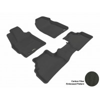 2007 - 2012 Mazda CX-7 Custom-fit Black 3D Digital Molded Mats (1st row and 2nd row only)