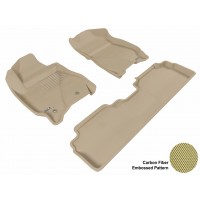 2010 - 2011 Mazda Tribute Custom-fit Tan 3D Digital Molded Mats (1st row and 2nd row only)
